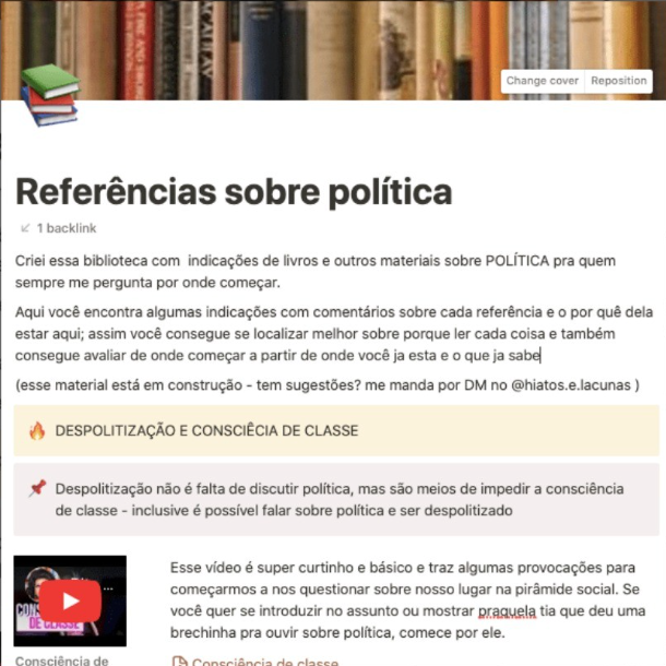 Imagem ilustrativa — Materiais pra estudar política